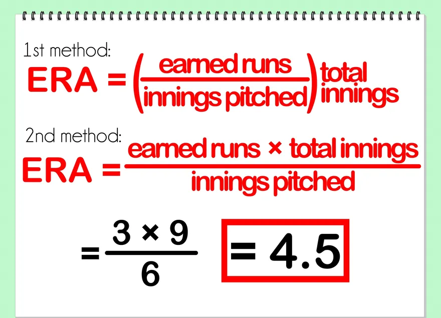 Comment calculer l'ERA (Earned Run Average)