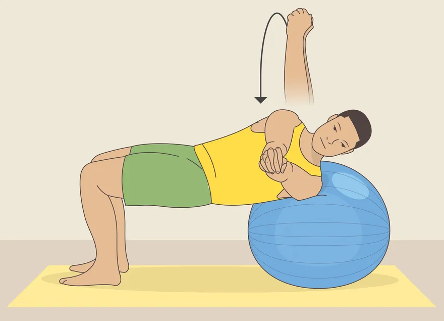 Comment faire un exercice de pont avec un ballon d'exercice