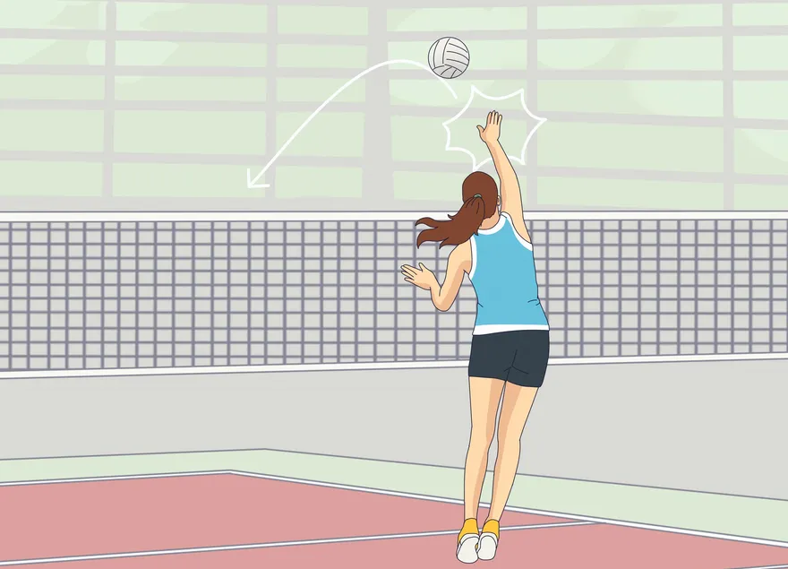 Comment servir un ballon de volley-ball en sautant ?