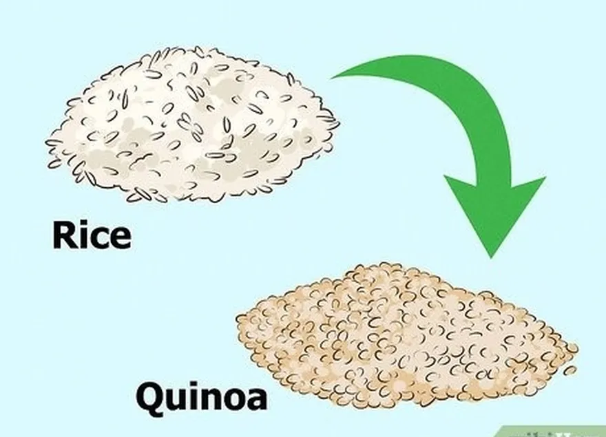 étape 7 remplacer le riz par du quinoa.