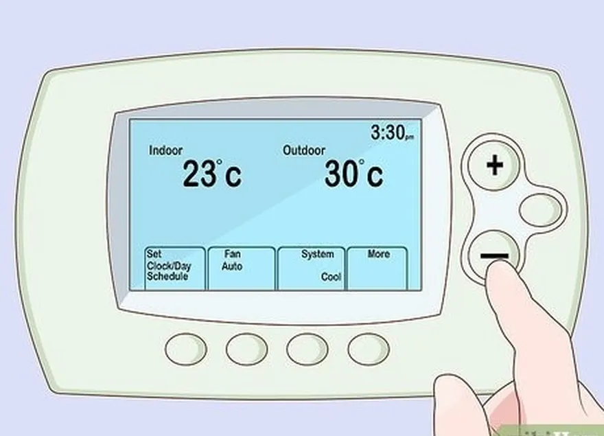 étape 2 baissez le volume de l'air conditionné.