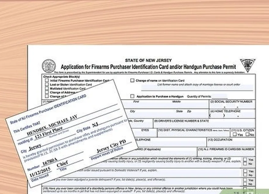 étape 3 obtenir une carte d'identité d'acheteur d'armes à feu et une autorisation d'achat d'armes de poing.