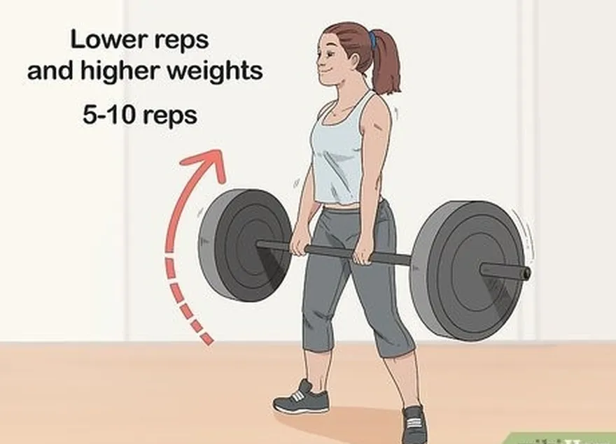 étape 2 effectuez peu de répétitions pour les charges lourdes afin de développer votre force.