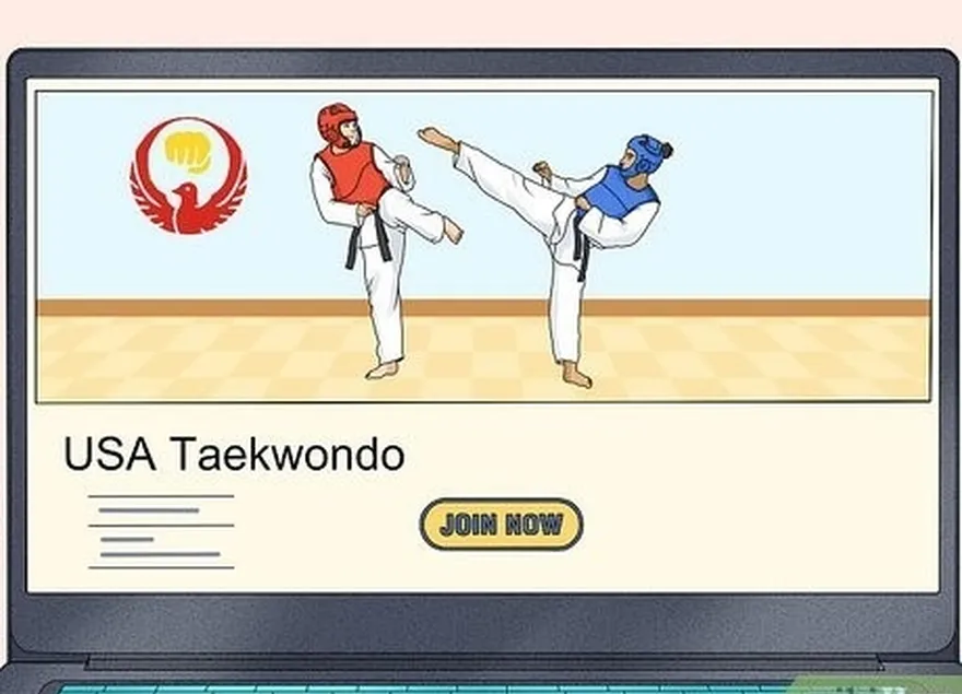 étape 1 s'inscrire à un cours de taekwondo.