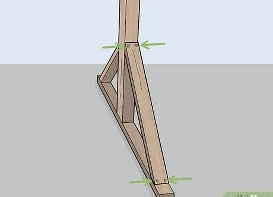 étape 6 fixez les cornières aux bases et aux supports verticaux à l'aide de vis à bois.