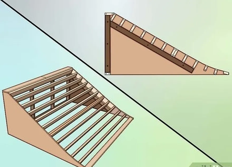 étape 3 mettre en place les supports de la rampe.