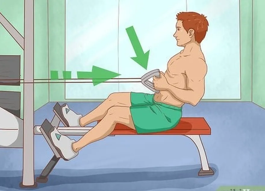 étape 3 travaillez le haut et le bas du dos ainsi que les épaules avec des flexions de câble en position assise.