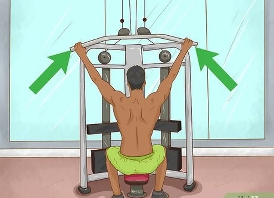 étape 1 effectuez des tractions latérales pour renforcer le haut du dos et les épaules.