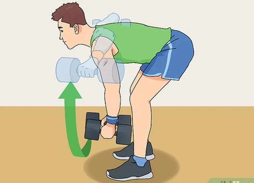 étape 4 utilisez des haltères pour les élévations latérales en position penchée.