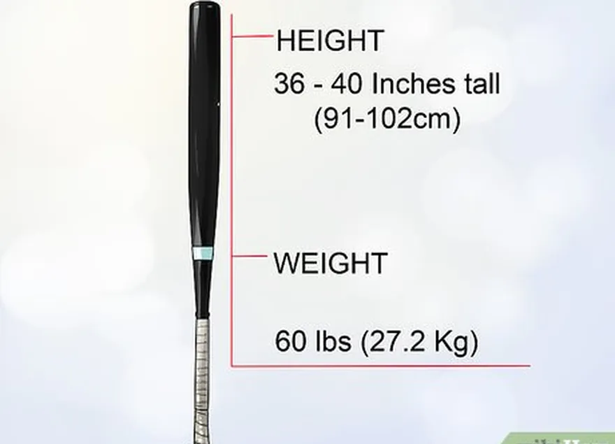 étape 3 affiner la longueur de la batte en fonction de la fille's height and weight.