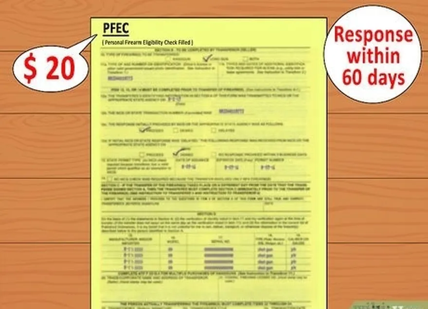 étape 6 demander une vérification personnelle des conditions d'utilisation des armes à feu si vous n'êtes pas sûr de vous.'re not sure.