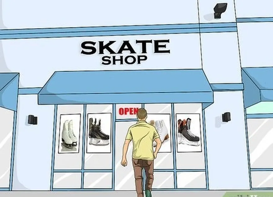 étape 2 achetez des patins par l'intermédiaire de votre entraîneur ou dans un magasin de patinage spécialisé.