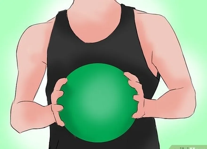 étape 2 positionnez votre bras pour lancer le ballon.