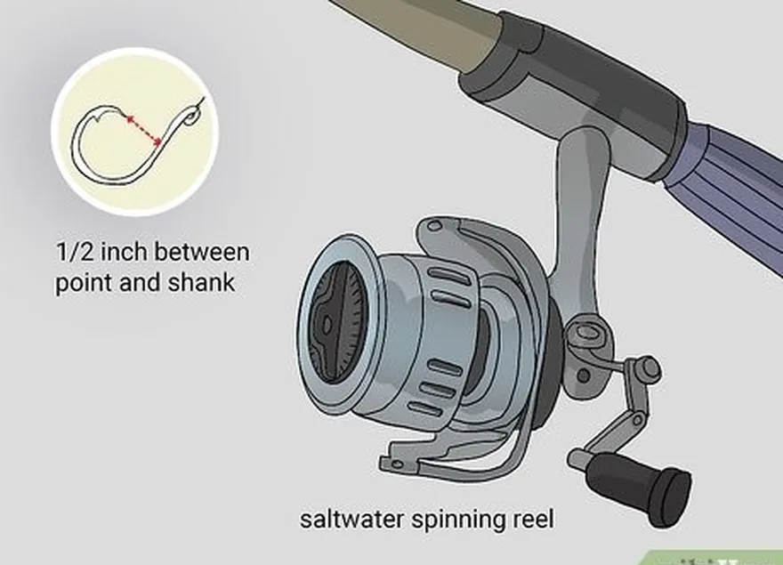 étape 3 choisissez votre canne à pêche, votre moulinet et votre matériel de pêche.