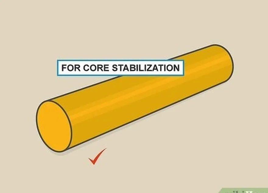 étape 2 choisissez un rouleau en mousse de taille moyenne pour la stabilisation du tronc.