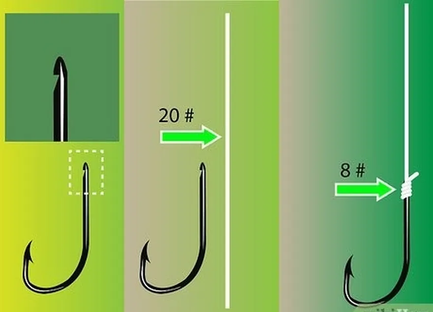 étape 10 selon le type de pêche que vous pratiquez, choisissez le bon œillet.