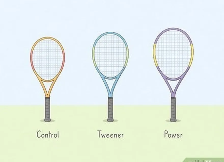 étape 3 connaître les trois principaux styles de raquettes de tennis.