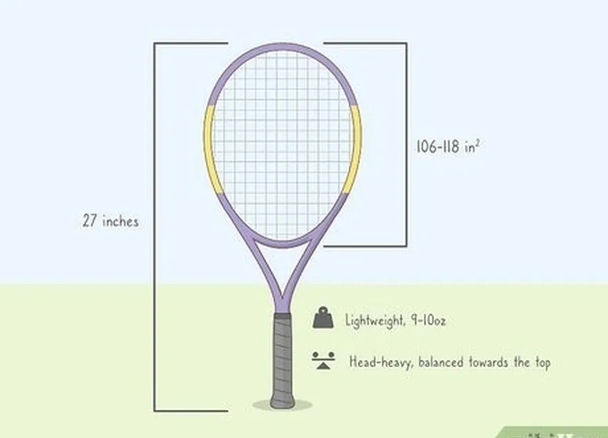 étape 4 si vous êtes débutant, achetez une raquette à tête large et équilibrée.