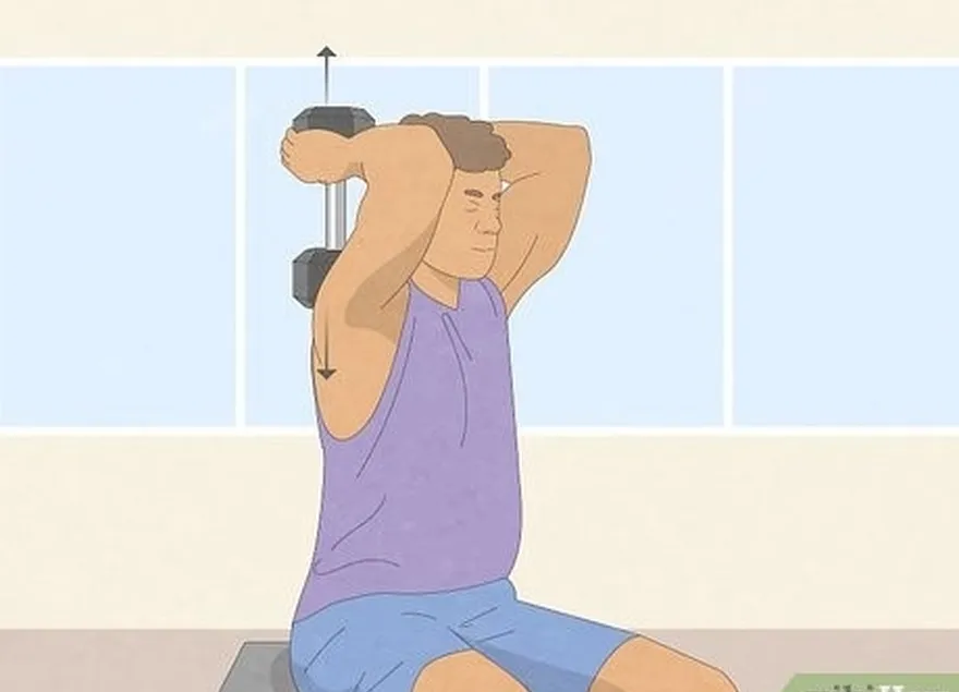 étape 3 essayez une extension du triceps à l'aide d'haltères.