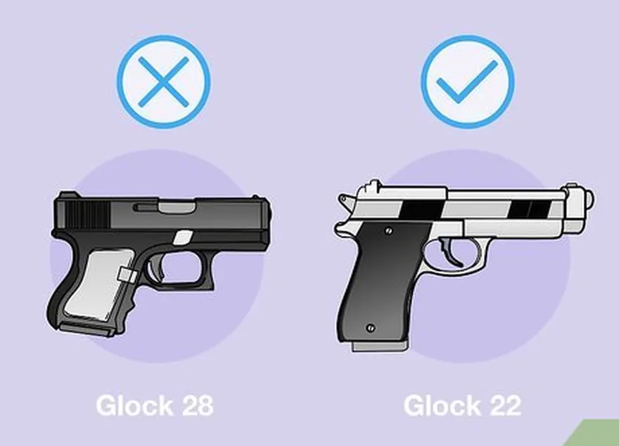 étape 3 choisissez un pistolet plus grand pour plus de précision et de portée.