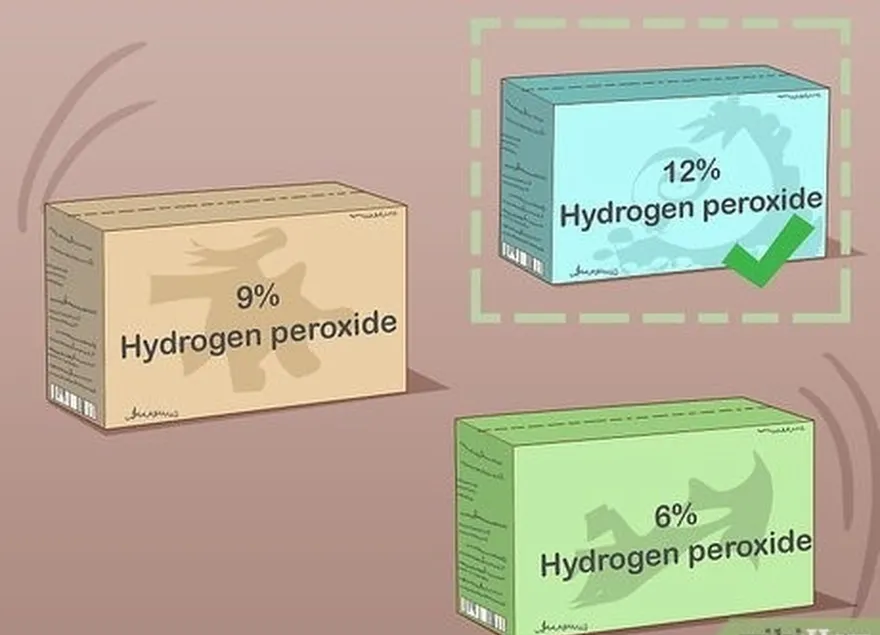 étape 1 achetez de l'eau oxygénée à 12 %.