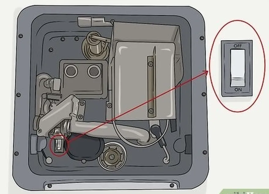 étape 2 fermez la pompe à eau ou la conduite d'alimentation en eau pour éviter que l'eau ne se refroidisse.'t fill the tank.