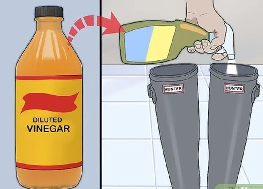 étape 3 utilisez du vinaigre dilué pour éliminer les mauvaises odeurs de vos bottes.