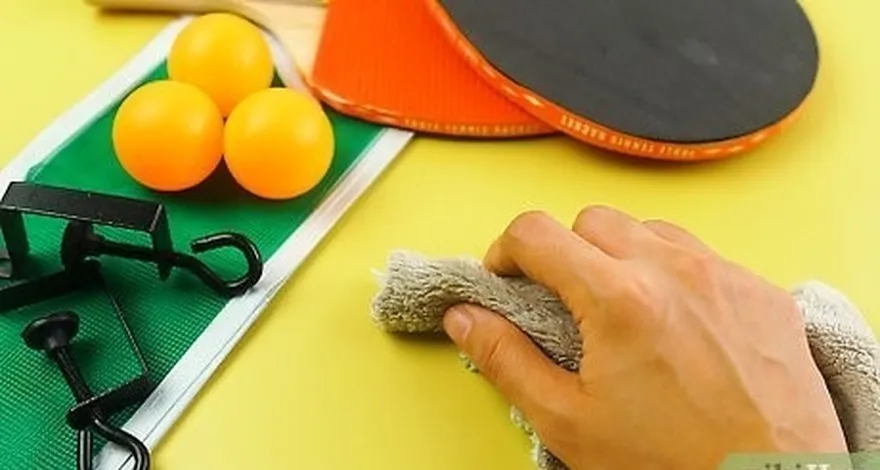 étape 5 nettoyez régulièrement votre table de ping-pong pour éviter la saleté et la poussière.