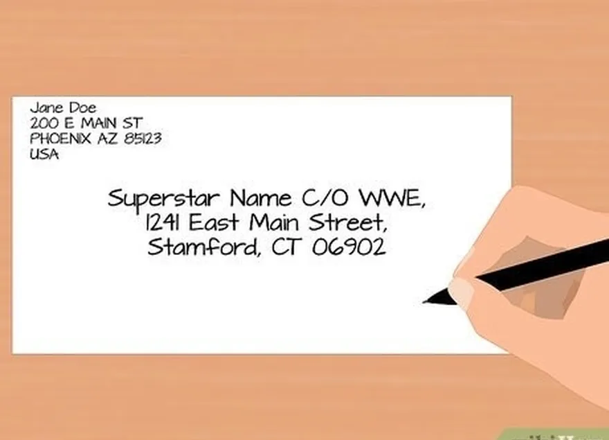 étape 3 envoyez une lettre à votre superstar de la wwe préférée.