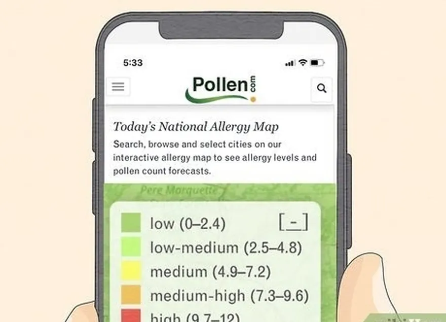 étape 2 courir les jours où le taux de pollen est faible et où la qualité de l'air est bonne.