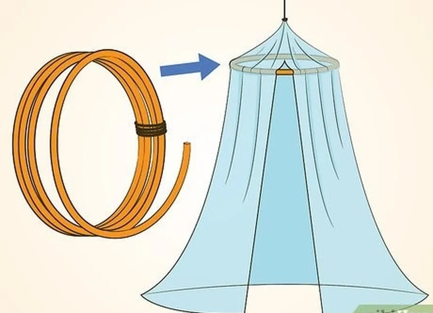 étape 2 fabriquez une tente à baldaquin avec un tuyau pex et un rideau.