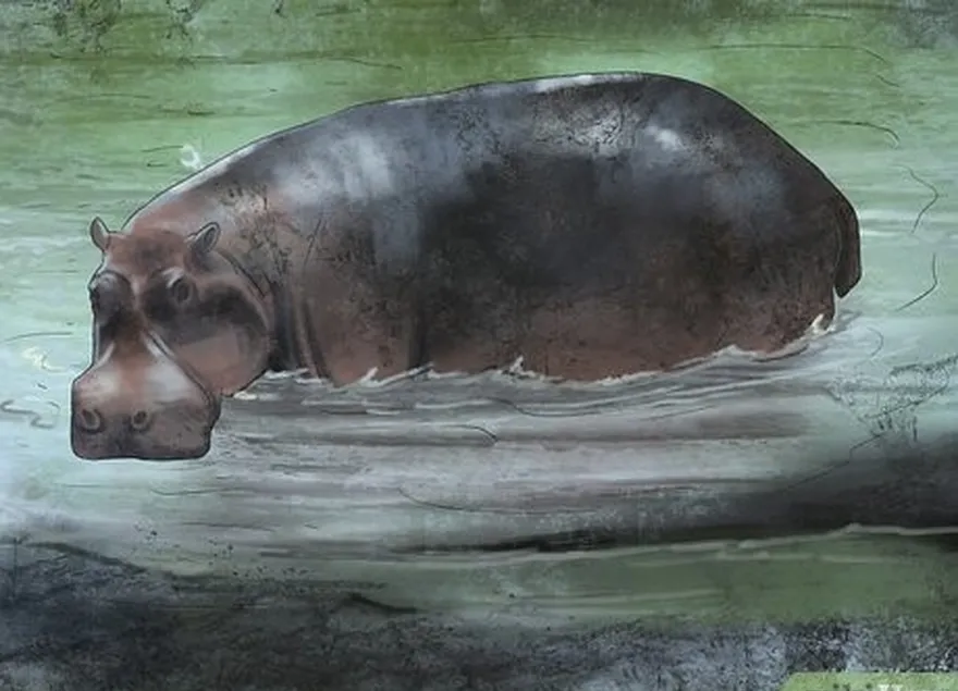 étape 2 : évitez les hippopotames dans les eaux peu profondes.