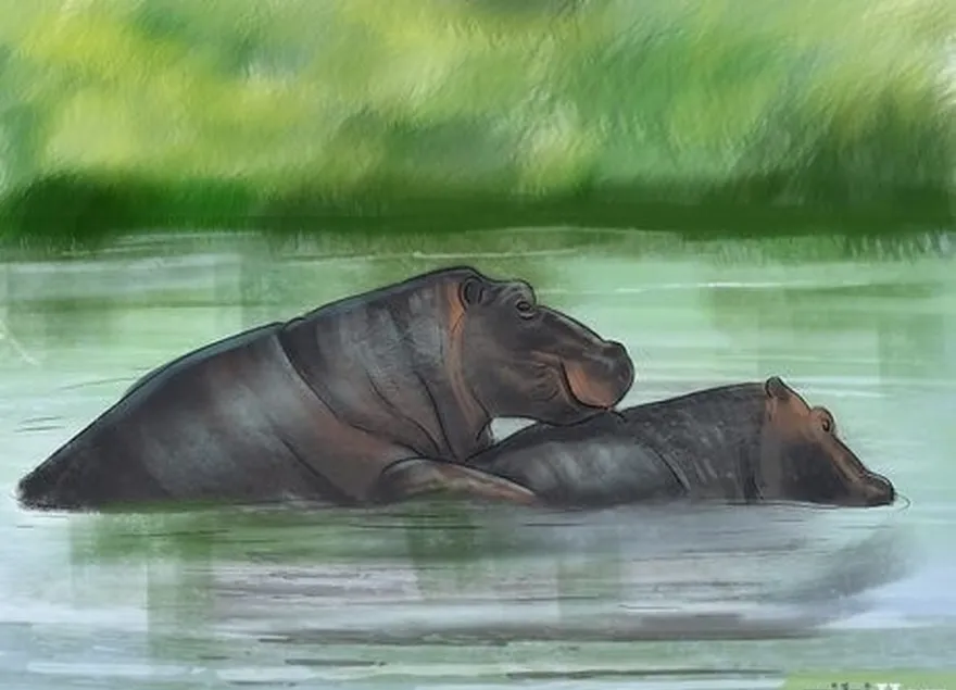 étape 1 méfiez-vous des hippopotames en période de reproduction.