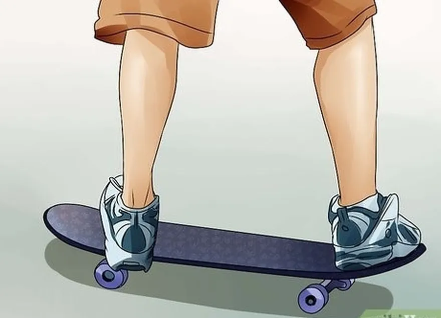 étape 1 : posez vos pieds sur la planche.