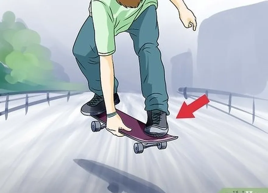 étape 6 replacez votre pied avant sur la planche une fois qu'il a été posé sur la planche.'s level.