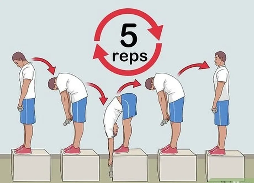 étape 1 effectuez quatre ou cinq répétitions.