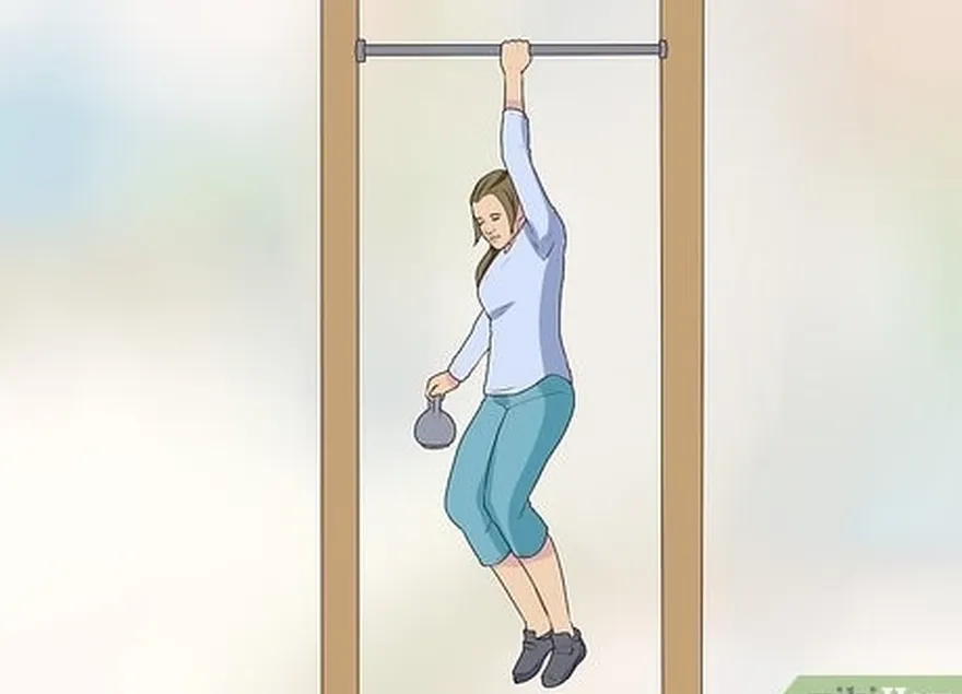 étape 1 essayez de faire un pull-up à un bras avec un poids.