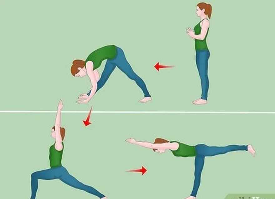 étape 3 effectuez une séquence de yoga rapide pour vous préparer.