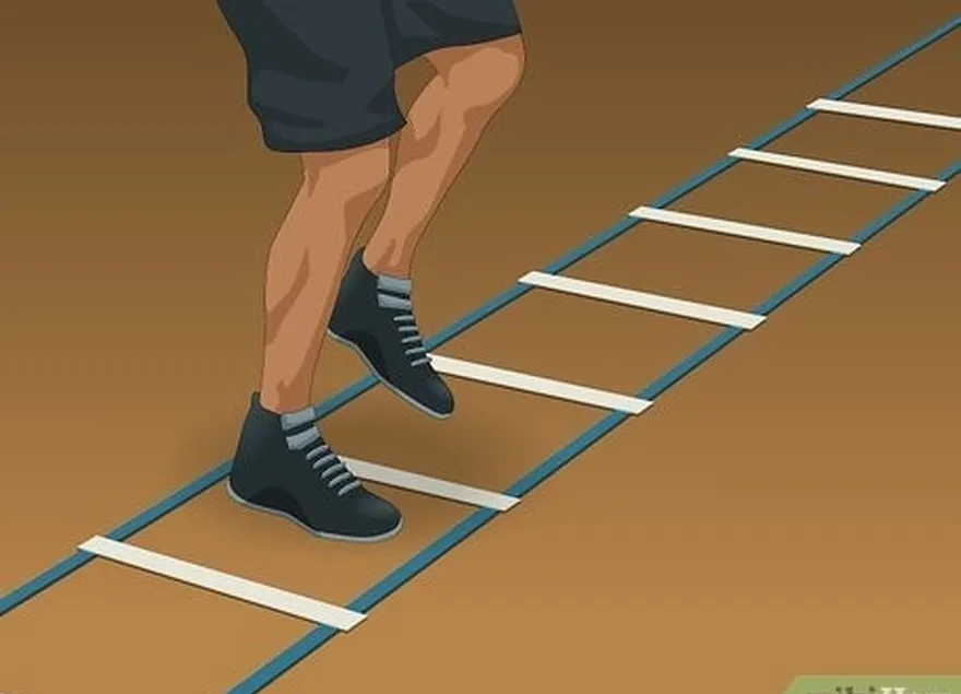 étape 2 essayez les exercices d'échelle pour avoir des pieds plus rapides.