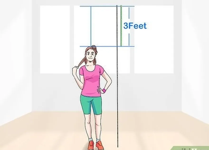 étape 1 choisissez une corde qui's your height plus 3 feet (0.91 m) feet.