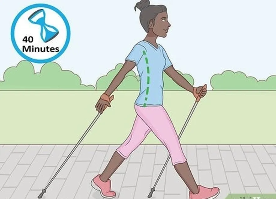 étape 5 concentrez-vous sur votre posture pendant une marche de 40 minutes le cinquième jour.