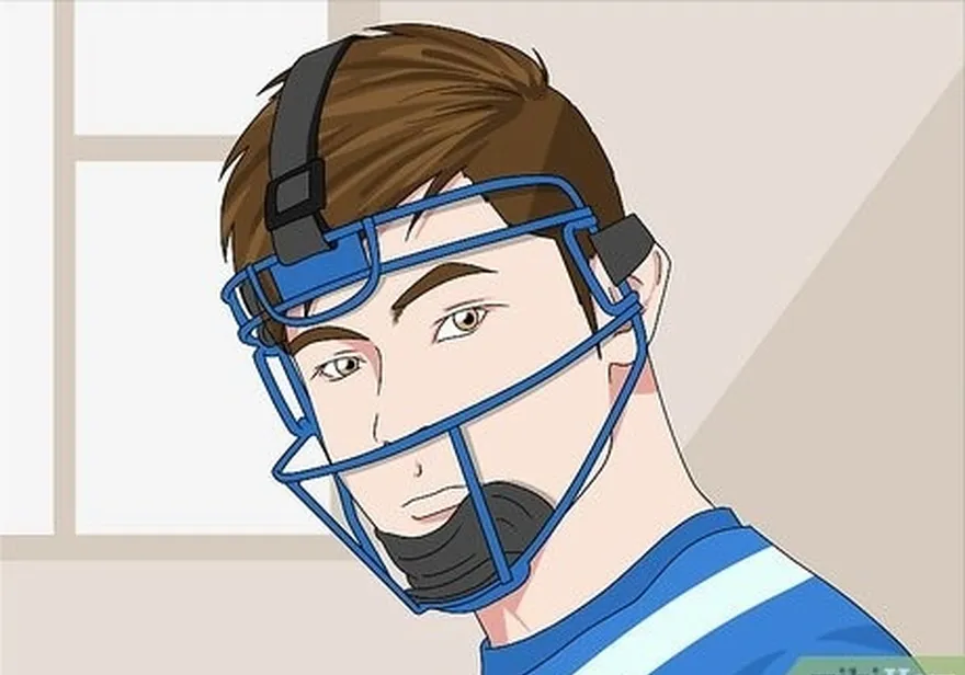 étape 1 porter un masque de joueur de champ's mask if you're a pitcher or third basemen.