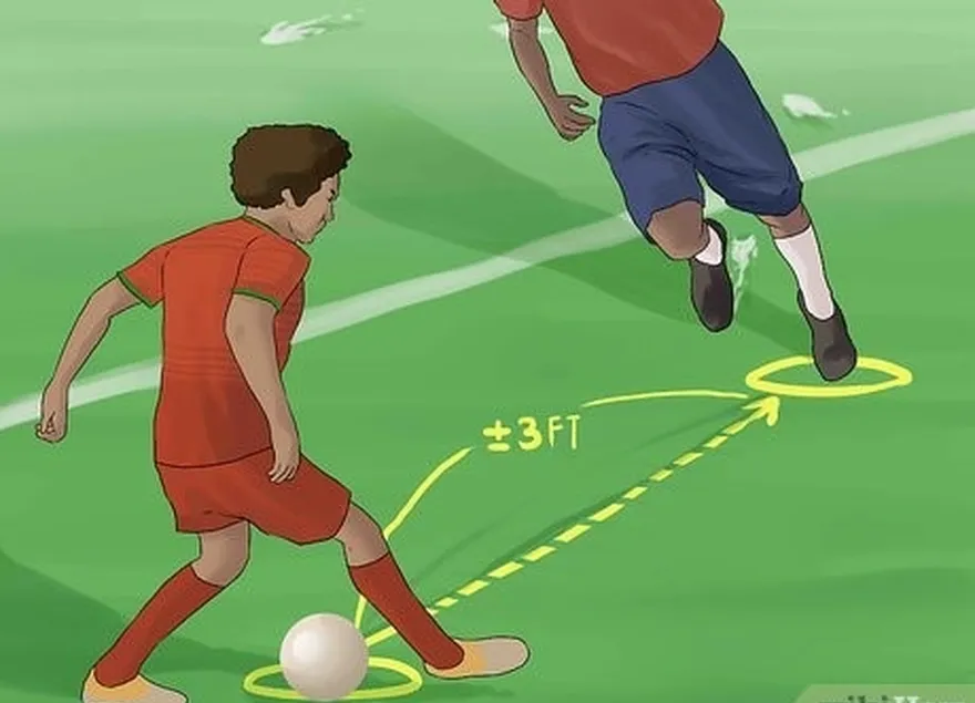 étape 3 effectuer des mouvements tels que le ronaldo chop or step-overs at speed.