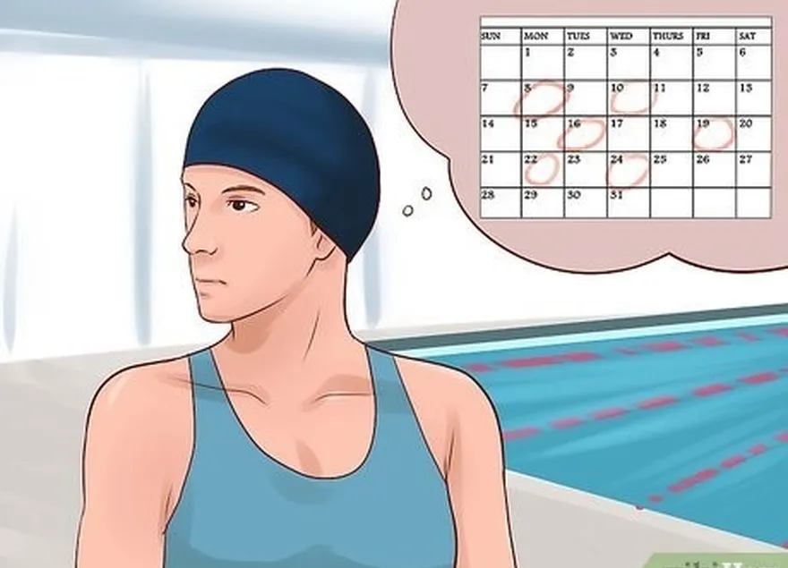 étape 1 planifier une routine de natation.