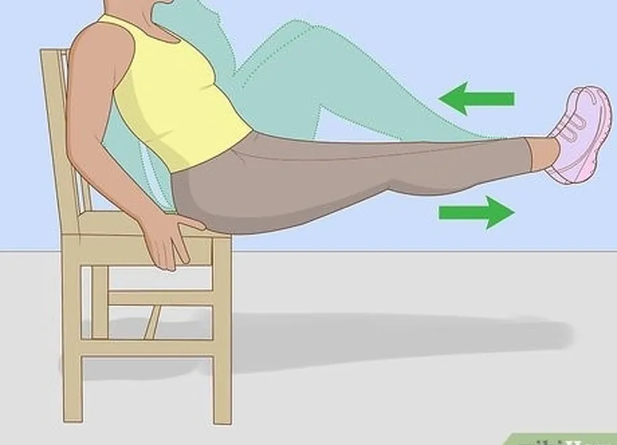 étape 6 faites des abdominaux sur une chaise.