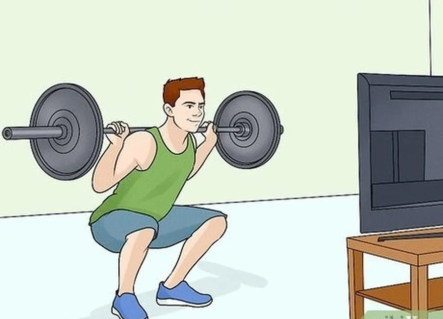 étape 5 faites quelques squats avec des poids.