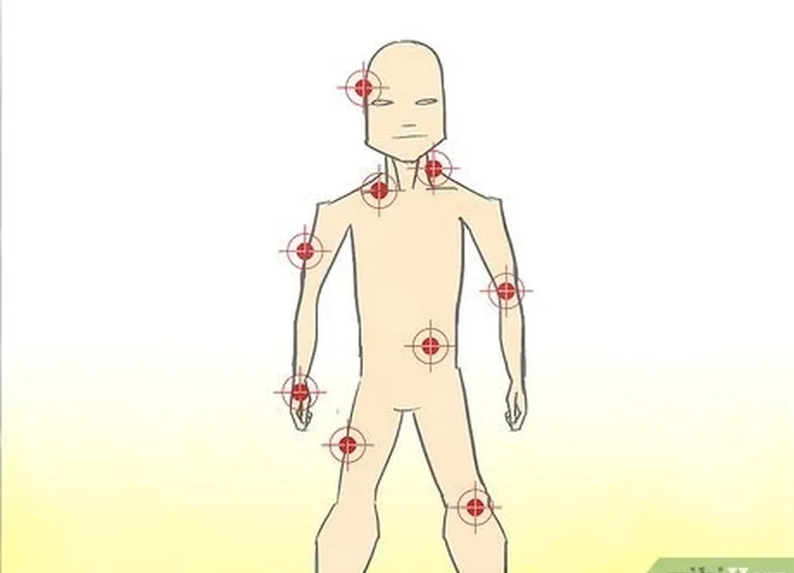 étape 7 les bonnes zones cibles pour le bâton sont les suivantes :