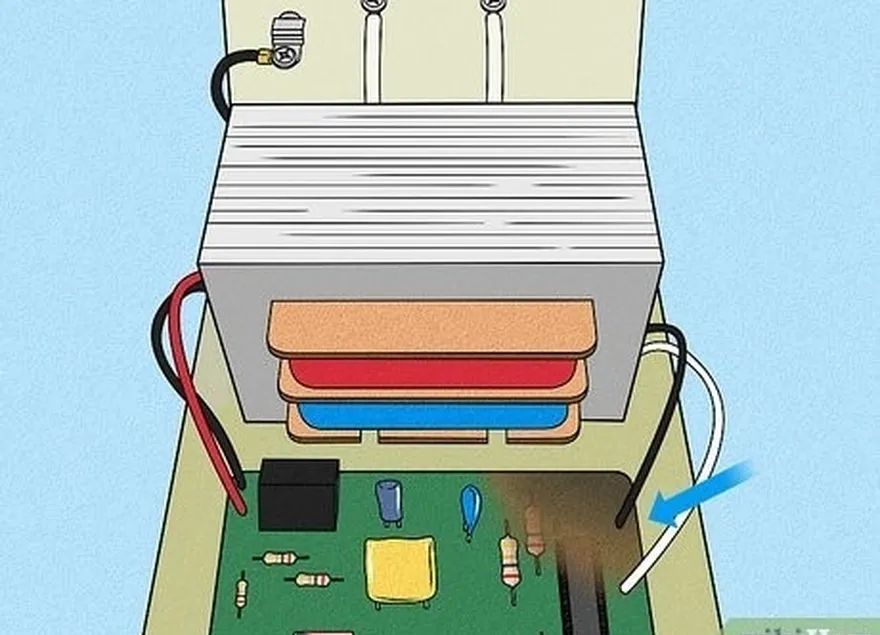 étape 2 examen du chargeur's circuit boards for visible damage.