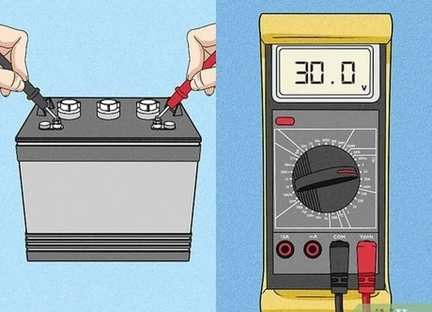 étape 3 utilisez un voltmètre ou un multimètre pour vérifier vos batteries' voltage.