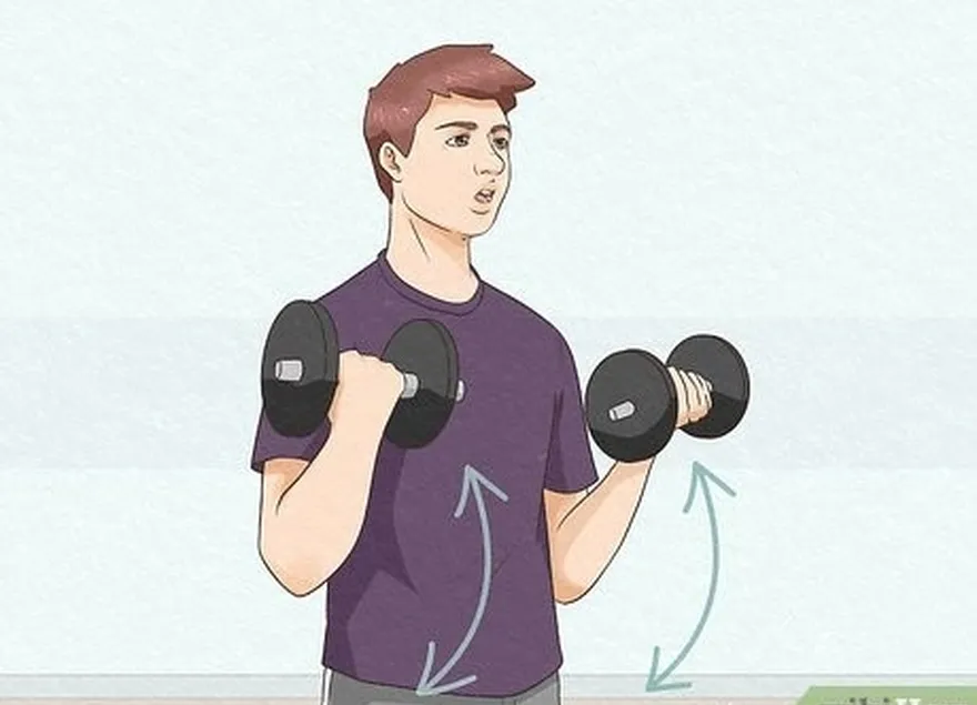 étape 7 incorporer des flexions des biceps.